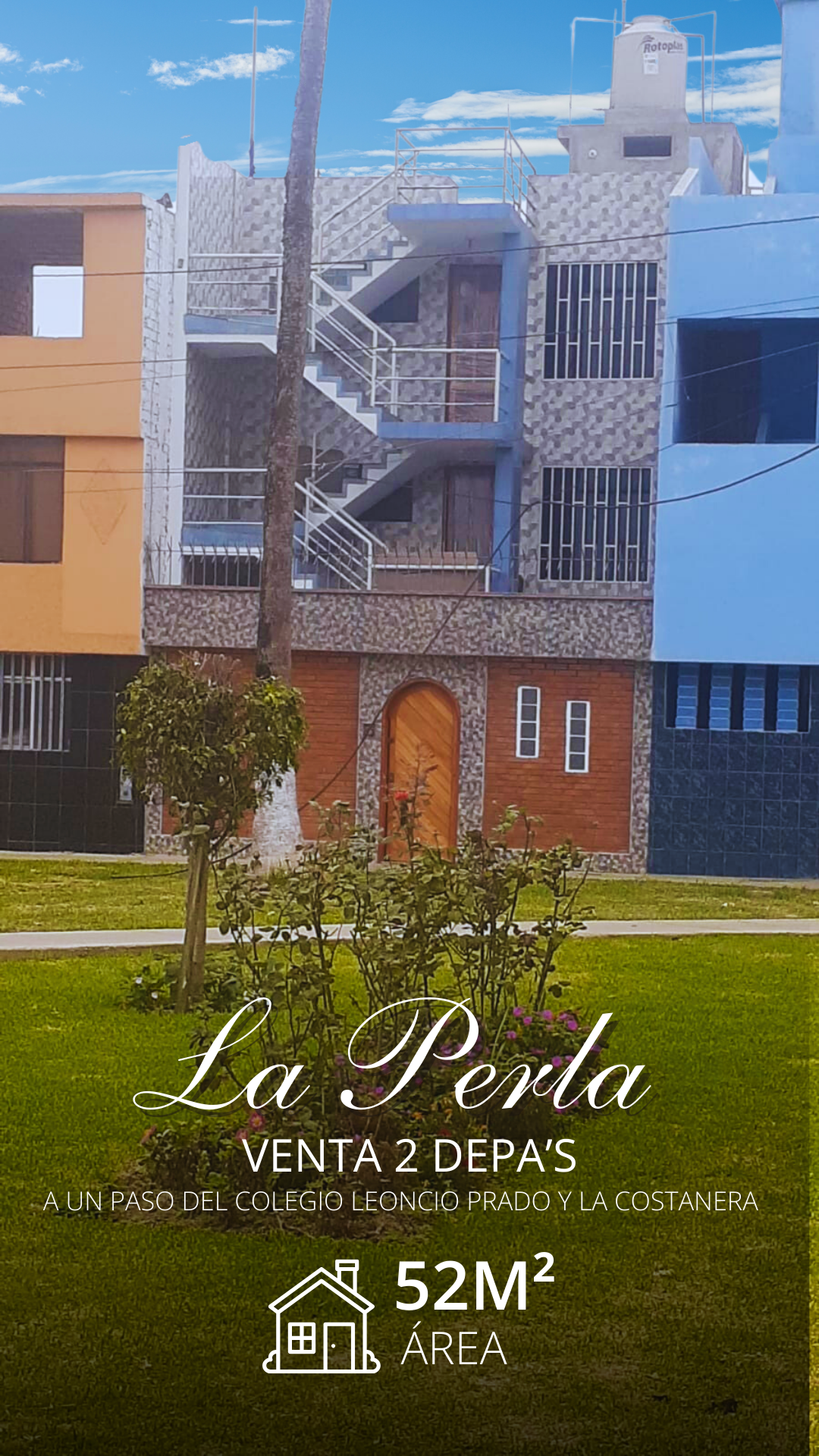 La Perla Departamento con vista al parque  – Seguridad 24/7 y excelente ubicación